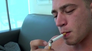 Boys-Smoking.com - Raw sex beside trimmed american young twink