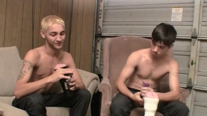 StraightNakedThugs.com - Natural Chad smoking on sofa