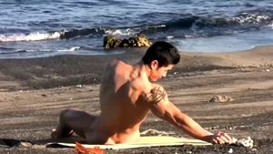 CumFu.com - Tattooed asian finds pleasure in hard nailining