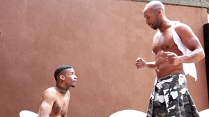 NextDoorStudios: Tattooed & bald gay hardcore getting a facial