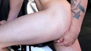 NextDoorMale: Blond hair Chris uncover big dick