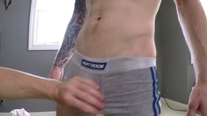 Next Door Casting: Athletic gay gets nailing