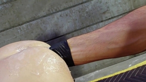 Fisting Central - In gloves desires hard slamming