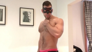 Maskurbate - Charming Nathan jock fucking scene