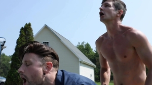 ColbyKnox: Breeding together with Drew & balls Dixon