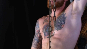 FetishMen: Super hot Bennett hard giving head for balls