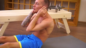 Jawked - Christian Hermes plowed hard in the gym