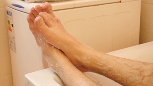 Twinky Feet - Uncut dick Adam foot fetish