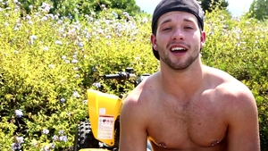 Next Door Male: Gymnast's Weight Lifting Break