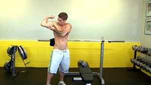 Next Door Male: Rocking His Cock in the Gym