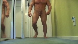 Next Door Male: Muscular Madness: Marcus Strokes Alone in Bed
