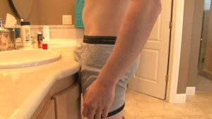 Next Door Male: Brandon's Big Load on his Abs