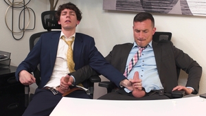 Jerk Buddies: Bareback Buddies Get Kinky in the Office
