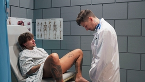 Patient Rides His Doctor on Table
