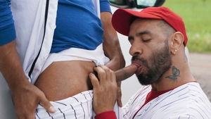 Catcher's Crotch, A Target for Mateo's Face-First Slide