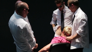 Men: Professional White Collar Deep Throat